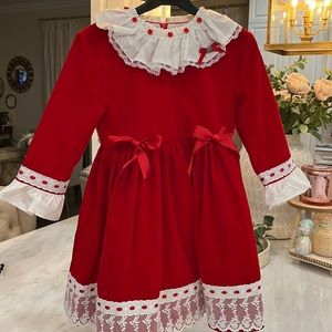 Red velvet dress size 12